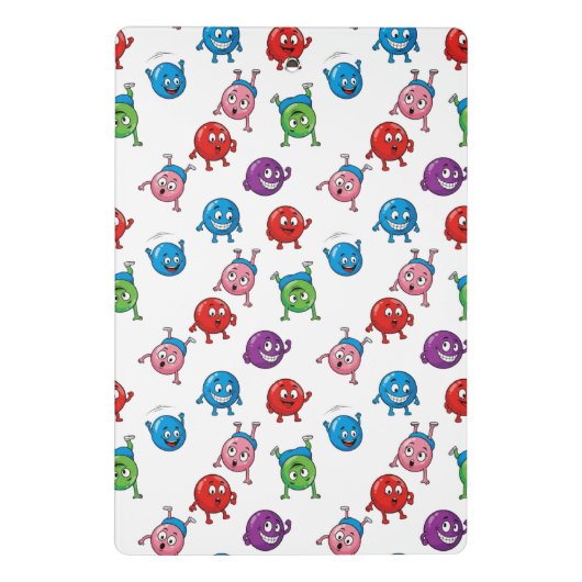 Farbige Circle-Zeichen Mini Klemmbrett (Rückseite)