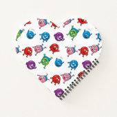 Farbige Circle-Zeichen Notizblock (Rückseite)