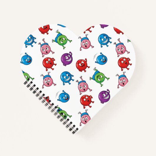 Farbige Circle-Zeichen Notizblock (Vorderseite)