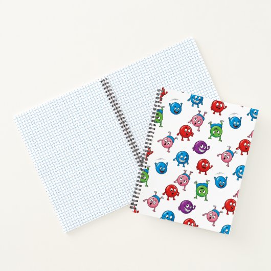 Farbige Circle-Zeichen Notizblock (Innenseite)