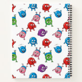 Farbige Circle-Zeichen Notizblock (Rückseite)