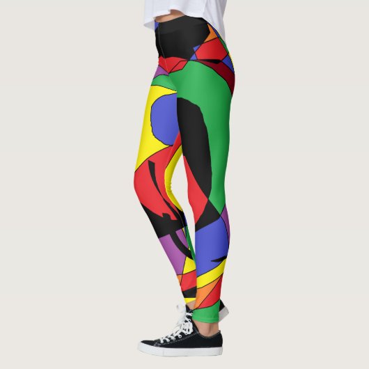 Farbige Clown-Leggings Leggings (Links)