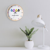 Farbige CMYK-Tintenpatronen-Uhr Uhr