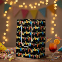 Farbige Cocktail-Geschenktüte