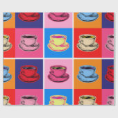 Farbige Coffee-Cup-Tasse Geschenkpapier (Flach)