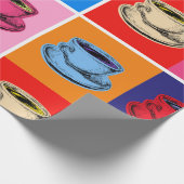 Farbige Coffee-Cup-Tasse Geschenkpapier (Ecke)