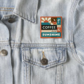 Farbige Coffee Quotes Button (Beispiel)