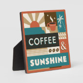 Farbige Coffee Quotes Fotoplatte (Vorderseite)