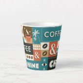 Farbige Coffee Quotes Milchtasse (Vorderseite)