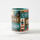 Farbige Coffee Quotes Tasse (Zentrum)