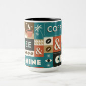 Farbige Coffee Quotes Tasse (Zentrum)