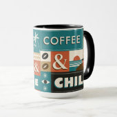 Farbige Coffee Quotes Tasse (VorderseiteRechts)