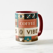 Farbige Coffee Quotes Tasse (VorderseiteRechts)
