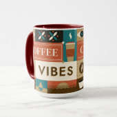 Farbige Coffee Quotes Tasse (Vorderseite Links)