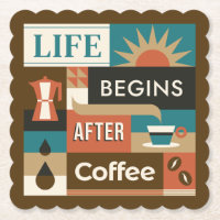 Farbige Coffee Quotes