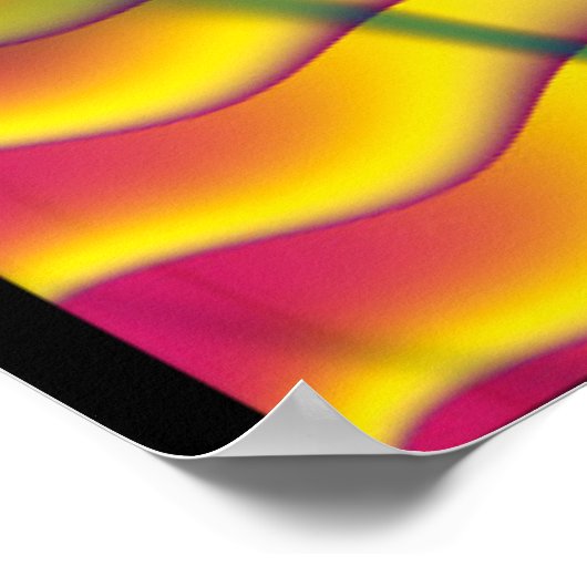 Farbige Cogs Abstrakt Poster (Ecke)