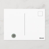 Farbige Collage aus lackiertem Holz Foto Postkarte (Rückseite)