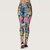 Farbige Collage Leggings (Rückseite)