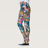 Farbige Collage Leggings (Links)