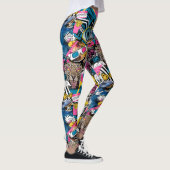 Farbige Collage Leggings (Rechts)