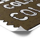 Farbige Colorado Begrüßungszeichen benutzerdefinie Poster (Ecke)