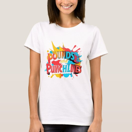 "Farbige Comedy" T-Shirt (Vorderseite)