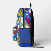 Farbige Comic-Blasen Bedruckter Rucksack (Rechts)