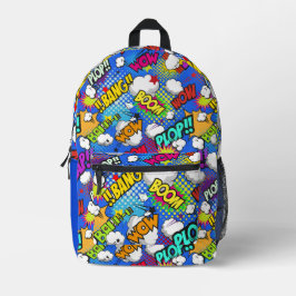 Farbige Comic-Blasen Bedruckter Rucksack