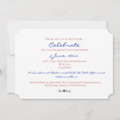 Farbige ConGRADlationen 3 Foto Abschluss Card Einladung (Rückseite)