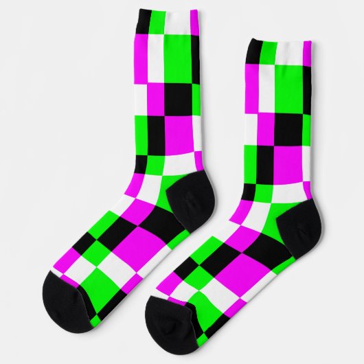 Farbige Coole Farbblocksocken Socken (Linkes Detail)