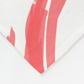 Farbige, coole, moderne, trendige Pinselstrichkrei Fleecedecke (Ecke)