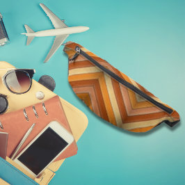 Farbige, Coole Streifen aus rotem Leder Bauchtasche