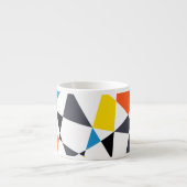 Farbige, coole, trendige, moderne geometrische For Espressotasse (Vorderseite)