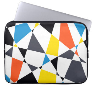 Farbige, coole, trendige, moderne geometrische For Laptopschutzhülle