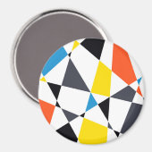 Farbige, coole, trendige, moderne geometrische For Magnet (Vorderseite/Rückseite)