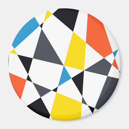 Farbige, coole, trendige, moderne geometrische For Magnet (Vorne)
