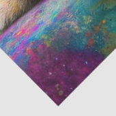 Farbige Corgi-Abstrakt-Personalisierung Seidenpapier (Ausschnitt)