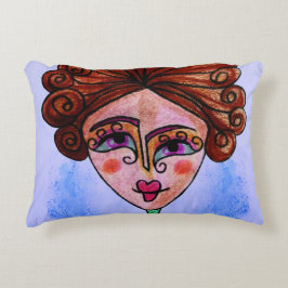 Farbige Couchkissen (Whimsical Woman 01) Dekokissen