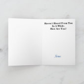 Farbige CQ Ham Radio Grußkarte Karte (Innenseite)