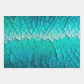 Farbige Crackle Paper Art Wrapping Paper Sheets Geschenkpapier Set (Vorderseite 3)