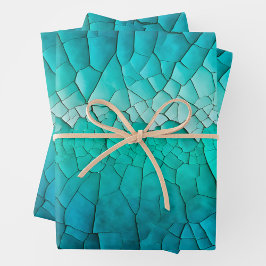 Farbige Crackle Paper Art Wrapping Paper Sheets Geschenkpapier Set