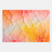 Farbige Crackle Paper Art Wrapping Paper Sheets Geschenkpapier Set (Vorderseite 3)