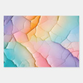 Farbige Crackle Paper Art Wrapping Paper Sheets Geschenkpapier Set (Vorderseite 2)