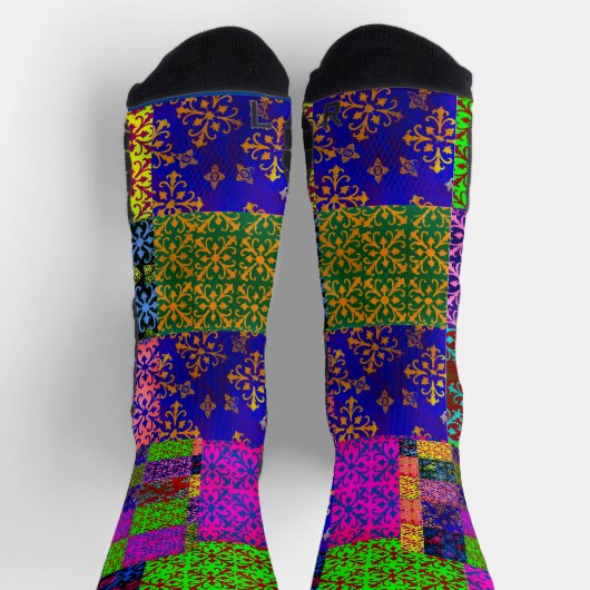 Farbige Crew Socken (Oben)