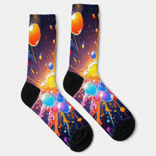 Farbige Crew Socken