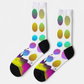 farbige Crew Socken (Linkes Detail)