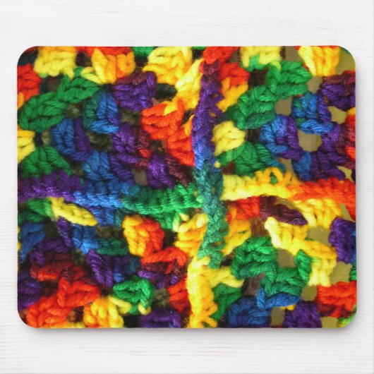 Farbige Crochet Mousepad (Vorne)