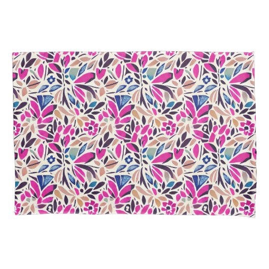 Farbige Cutouts Botanisches Muster Duvet Cover (Vorderseite)