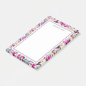 Farbige Cutouts floral Post-it Klebezettel (angewinkelt)