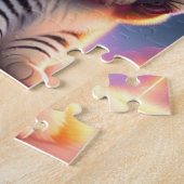 Farbige Cyberpunk-Katzen mit Lasern Puzzle (Seite)